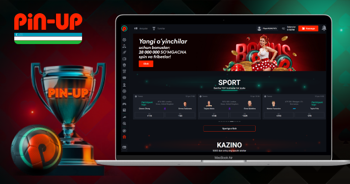 Pin-Up Oʻzbekiston bukmekerlik kompaniyasining asosiy xususiyatlari boʻyicha umumiy sharh